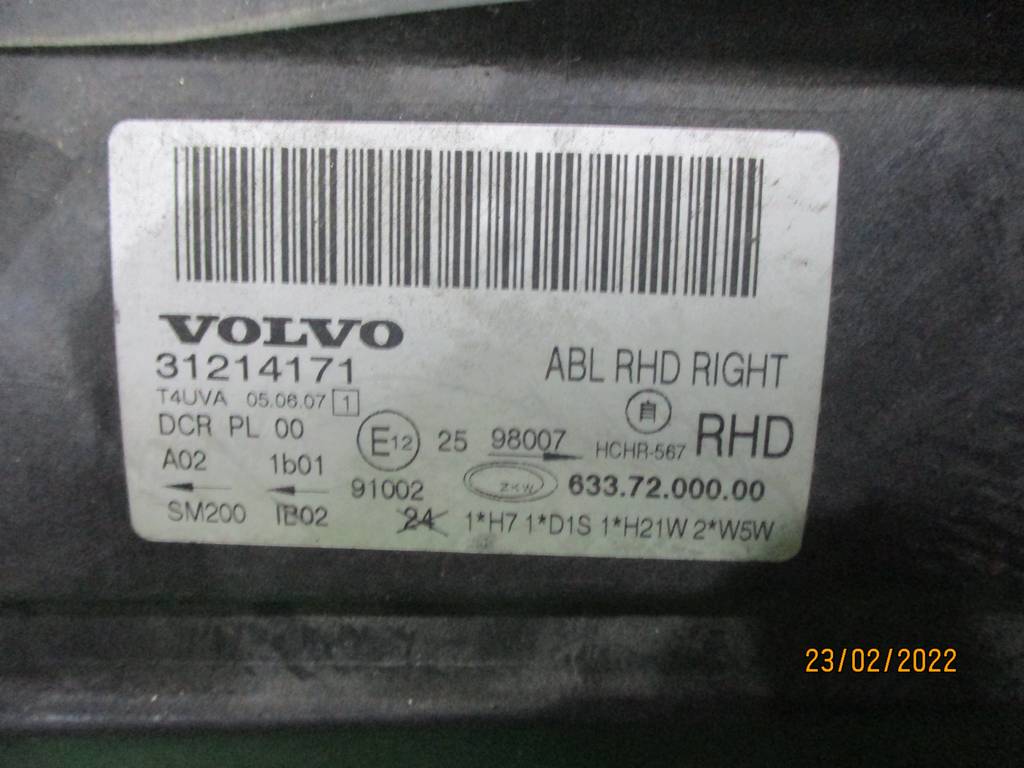 фара Volvo S80