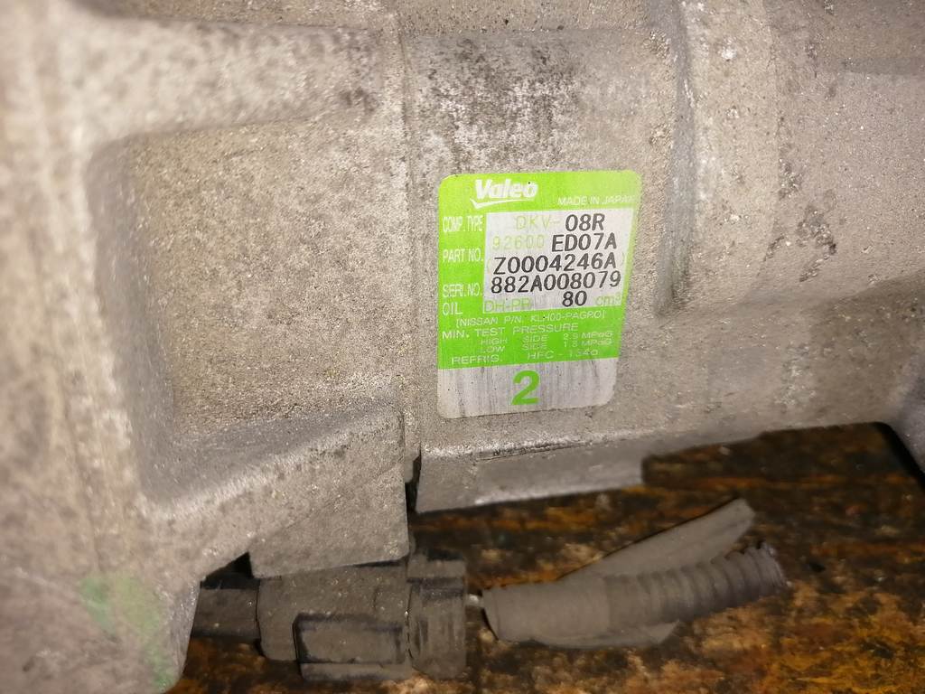 компрессор кондиционера Nissan Note