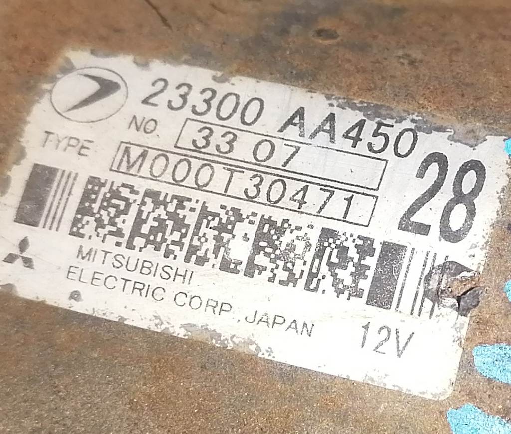 стартер Subaru Impreza