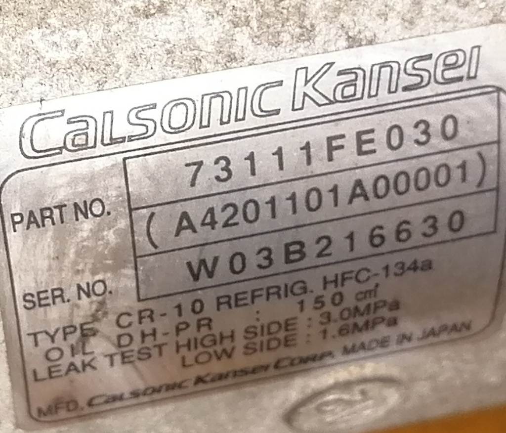 компрессор кондиционера Subaru Impreza