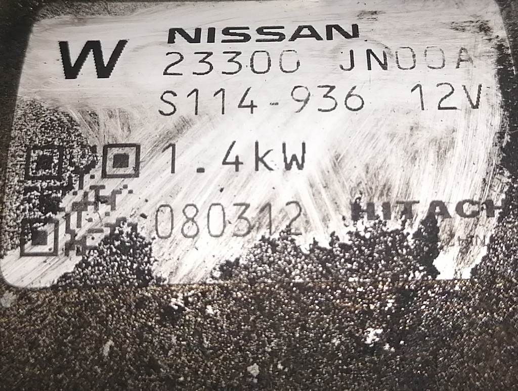 стартер Nissan Teana
