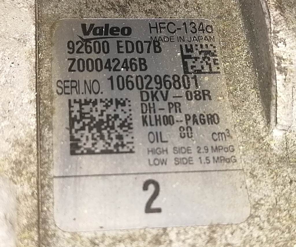 компрессор кондиционера Nissan Note